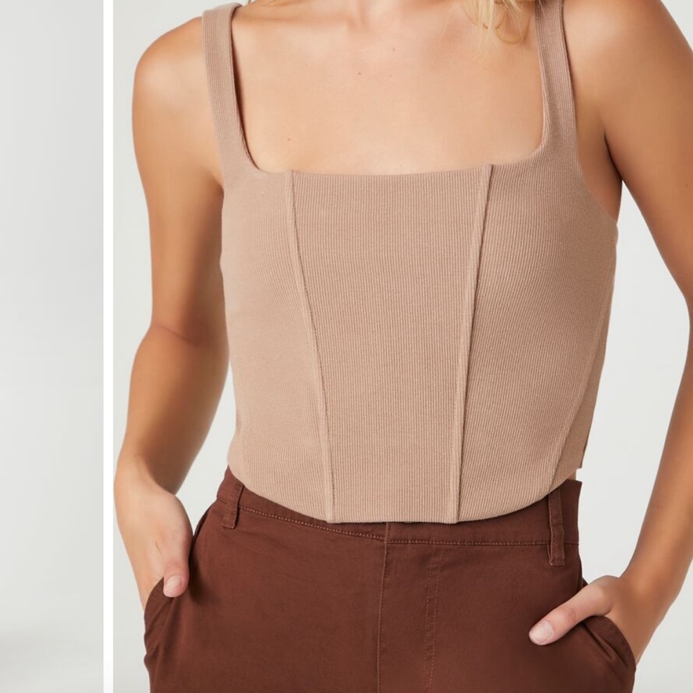 Forever 21 Ribbed Corset. - Picture 5 of 8
